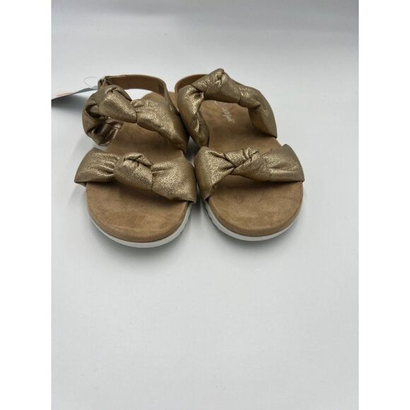 Brand New Cat & Jack Girl's Elena Metallic Footbed Sandals Size 3‎ - Picture 2 of 9